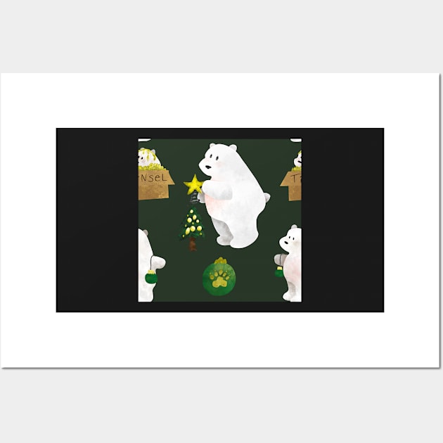 Adorable Christmas Bears Wall Art by MSBoydston